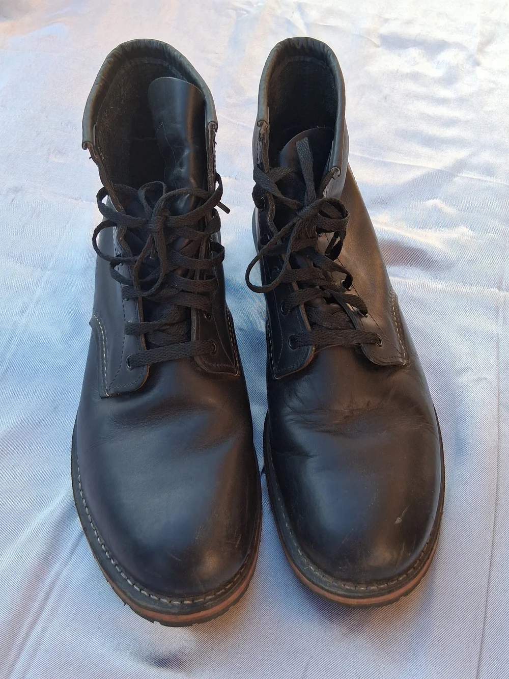 Red Wing Shoes Black Leather Chukka Boots Sz.13 Made In Usa